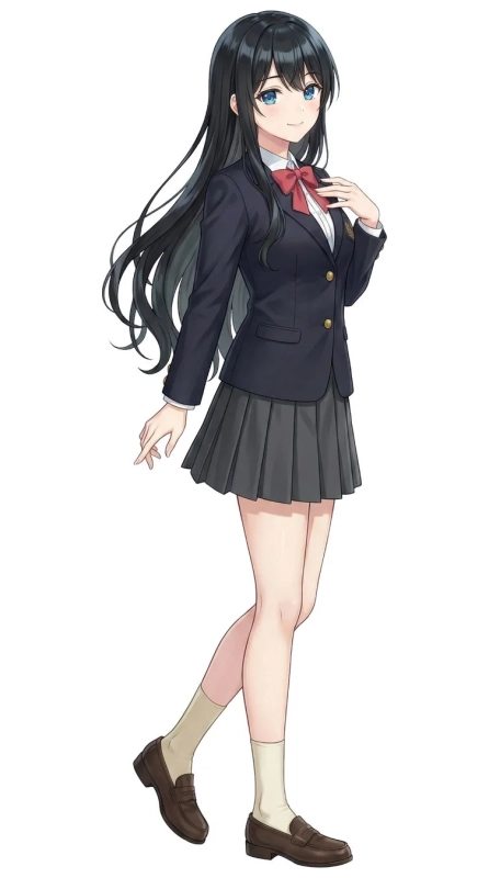 東雲 藍璃 制服イラスト