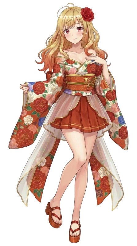 桐嶋 朱音 和装イラスト