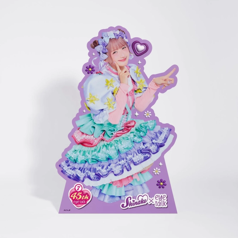 アイドル,女性,かわいい,ポップ,ガーリー,フリル,カラフル,パステルカラー,スタンドパネル,篠原,アイトーク,コラボレーション