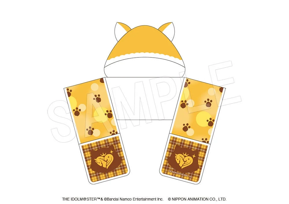 仁奈とおそろい！ラスカル風もふもふフード付きマフラー