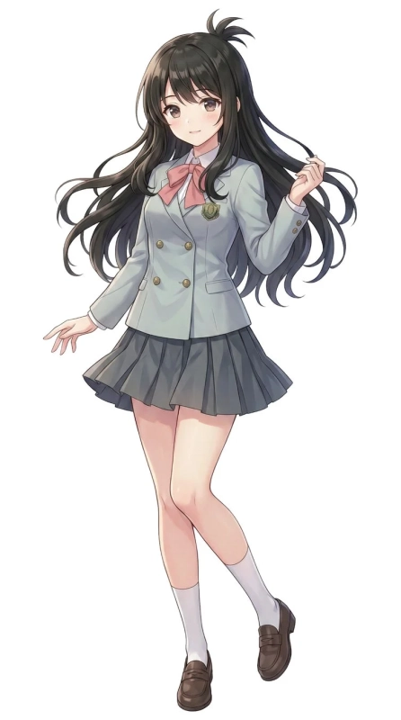 天音 瑠奈 制服イラスト