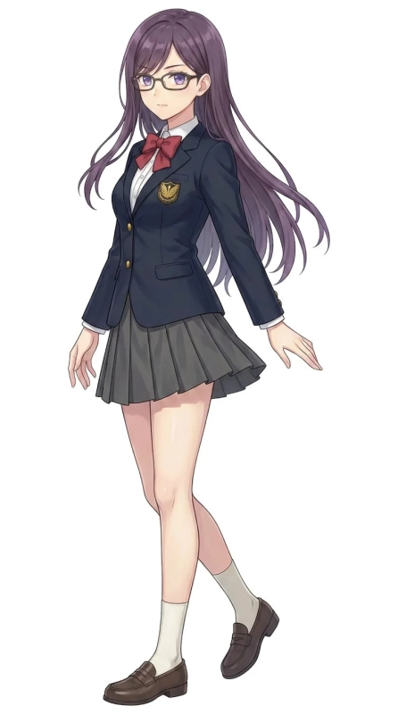 榊原 紗夜 制服イラスト