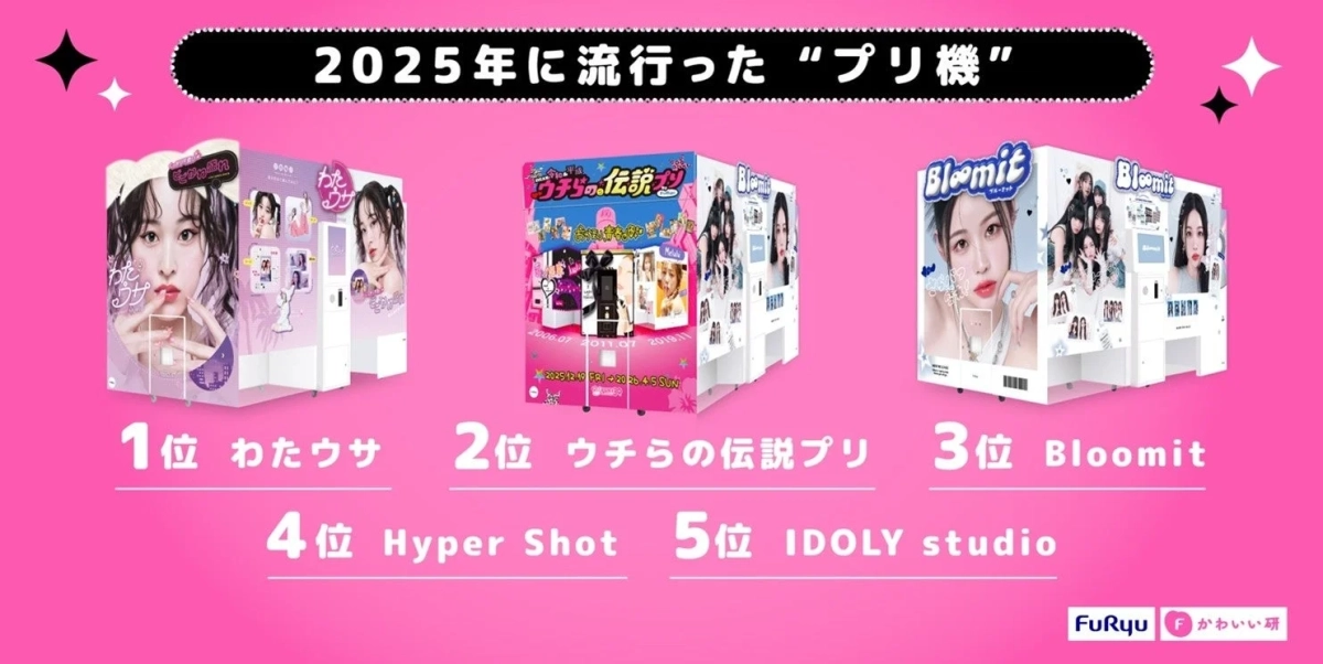 2025年に流行ったプリ機
