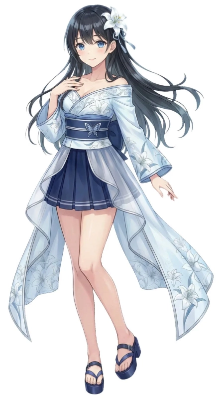 東雲 藍璃 和装イラスト