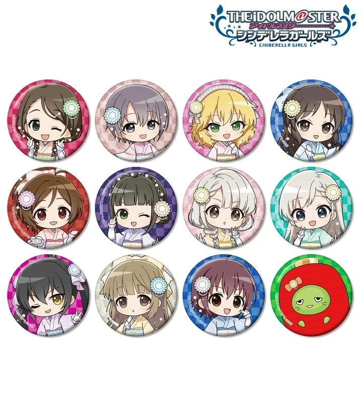 トレーディング ちびキャラ レース着物ver. グリッター缶バッジ