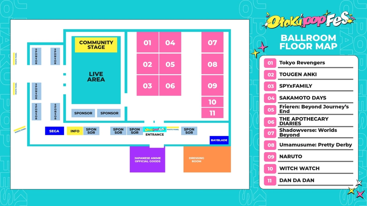 ボールルームフロアマップ