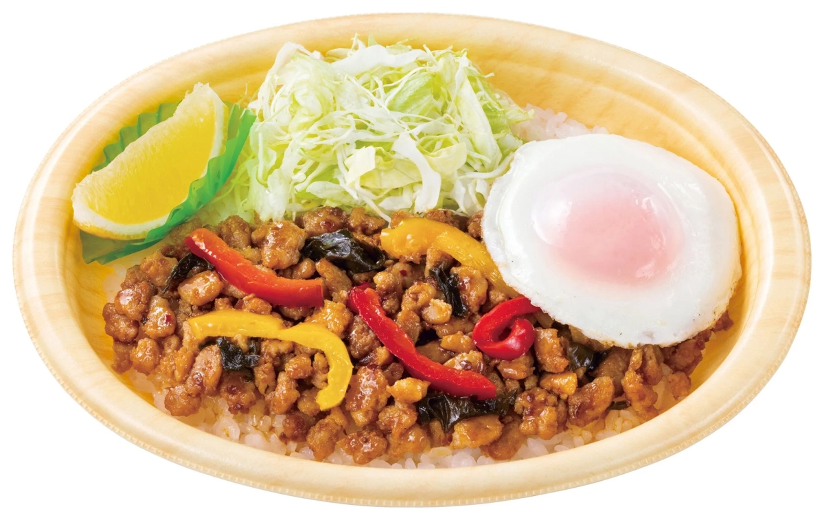 ガパオライスの俯瞰図