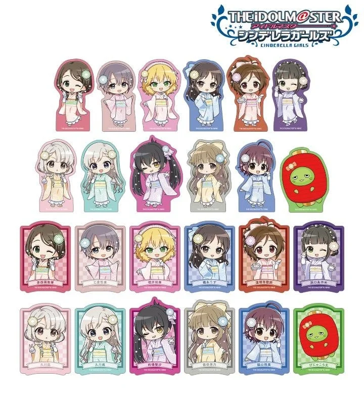 トレーディング ちびキャラ レース着物ver. ダイカットステッカー