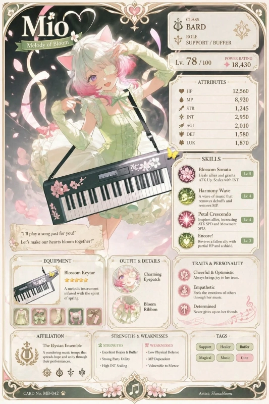Mio Melody of Bloom CARD