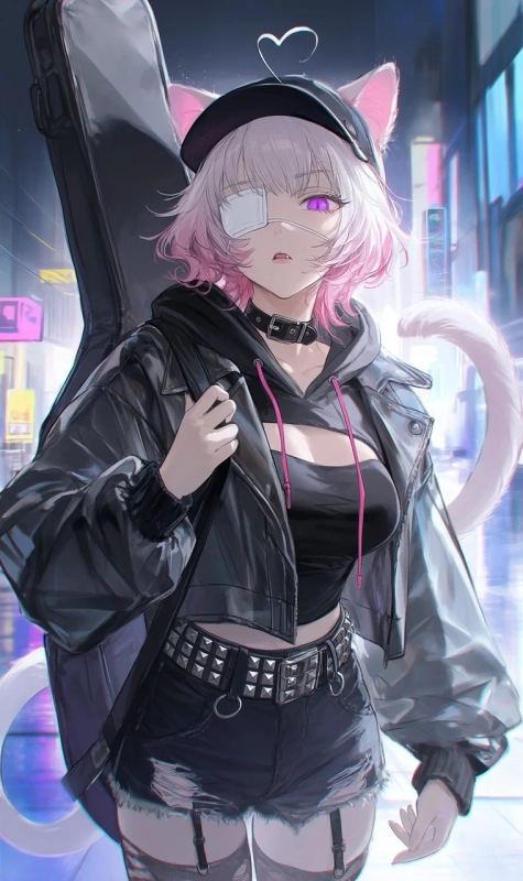 サイバーパンクな猫耳少女