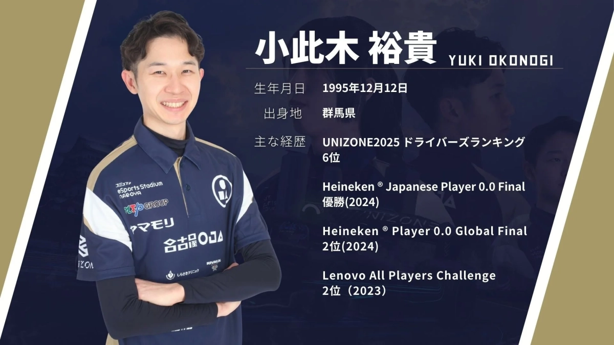 小此木裕貴選手のプロフィール画像