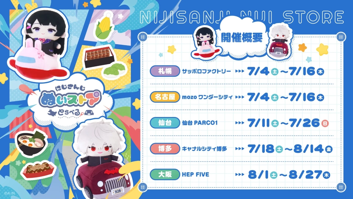 にじさんじ ぬいストア とらべる！