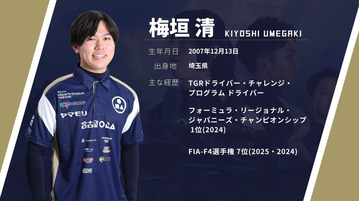 梅垣清選手のプロフィール画像