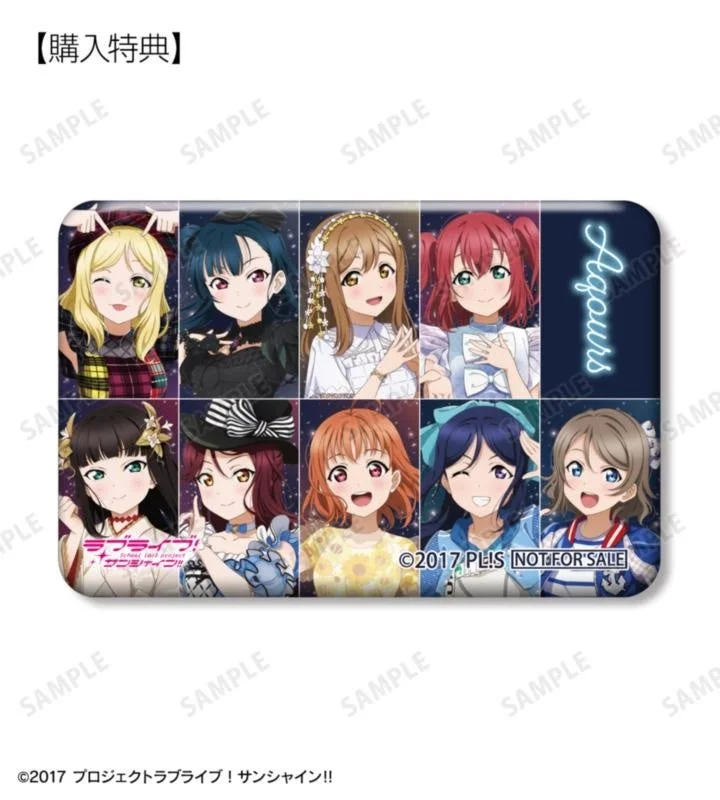 描き下ろし 集合 A 3rdソロコンサートver. レクタングル缶バッジ 当ショップ限定特典