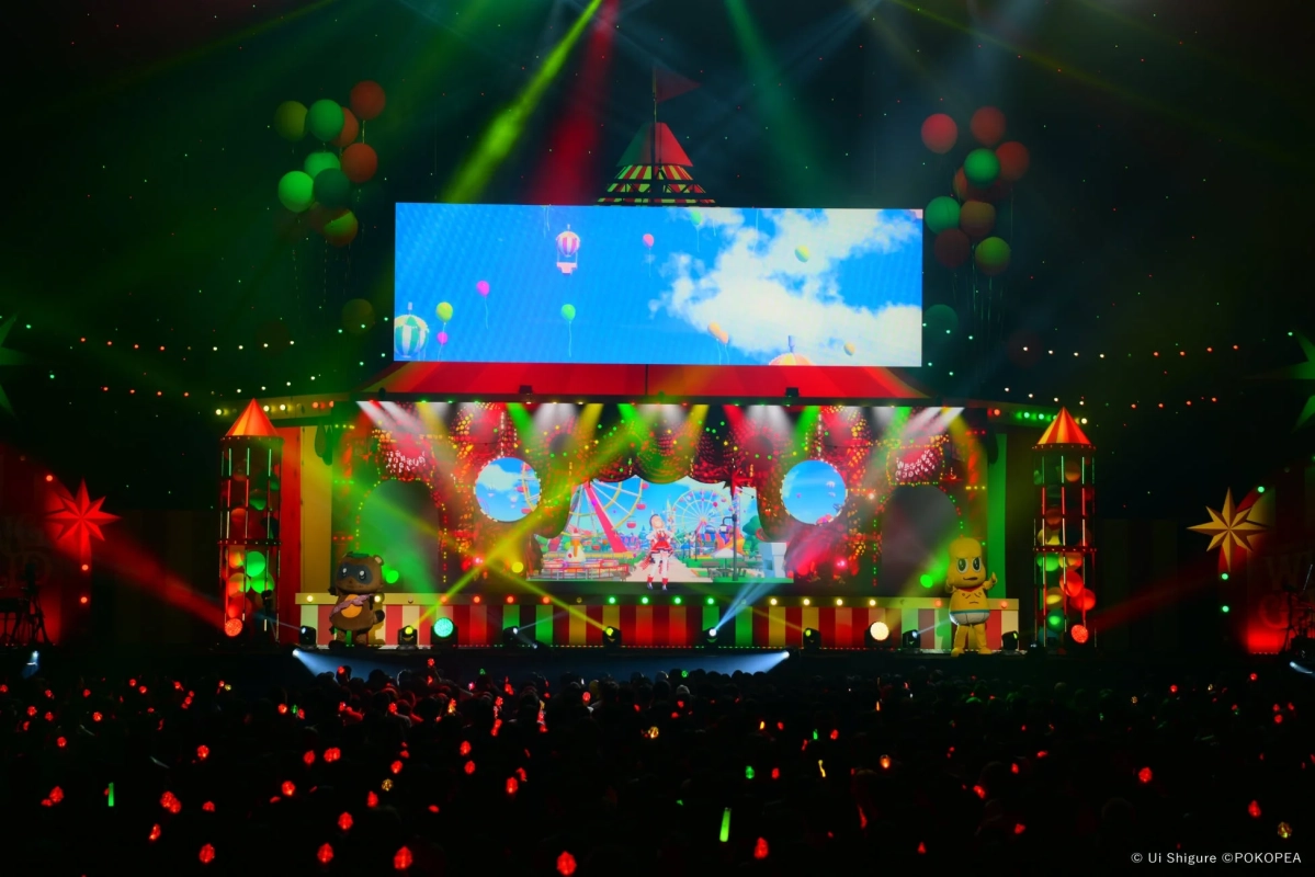 バーチャルライブイベントの様子。