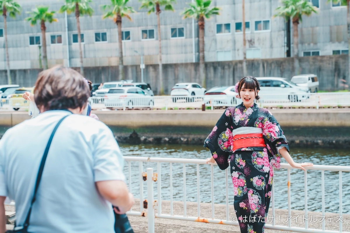 浴衣撮影会の様子