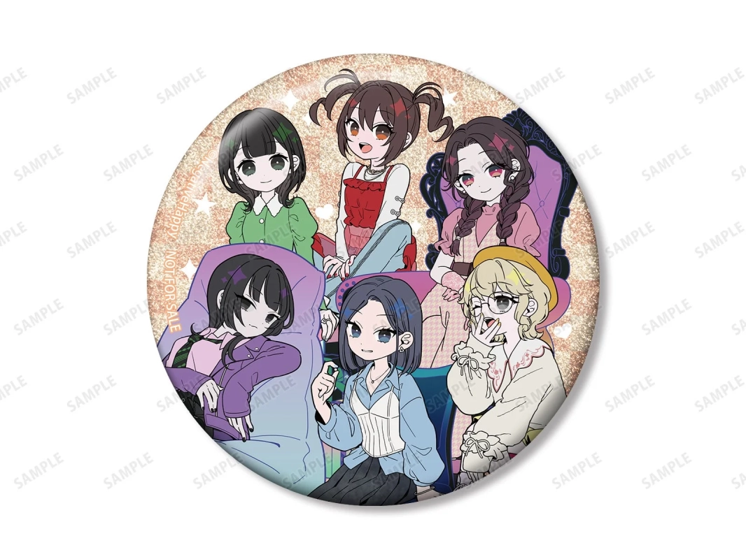 描き下ろし 集合 2nd MVネガティヴver. 75mmグリッター缶バッジ イベント＆AMNIBUS限定特典の画像