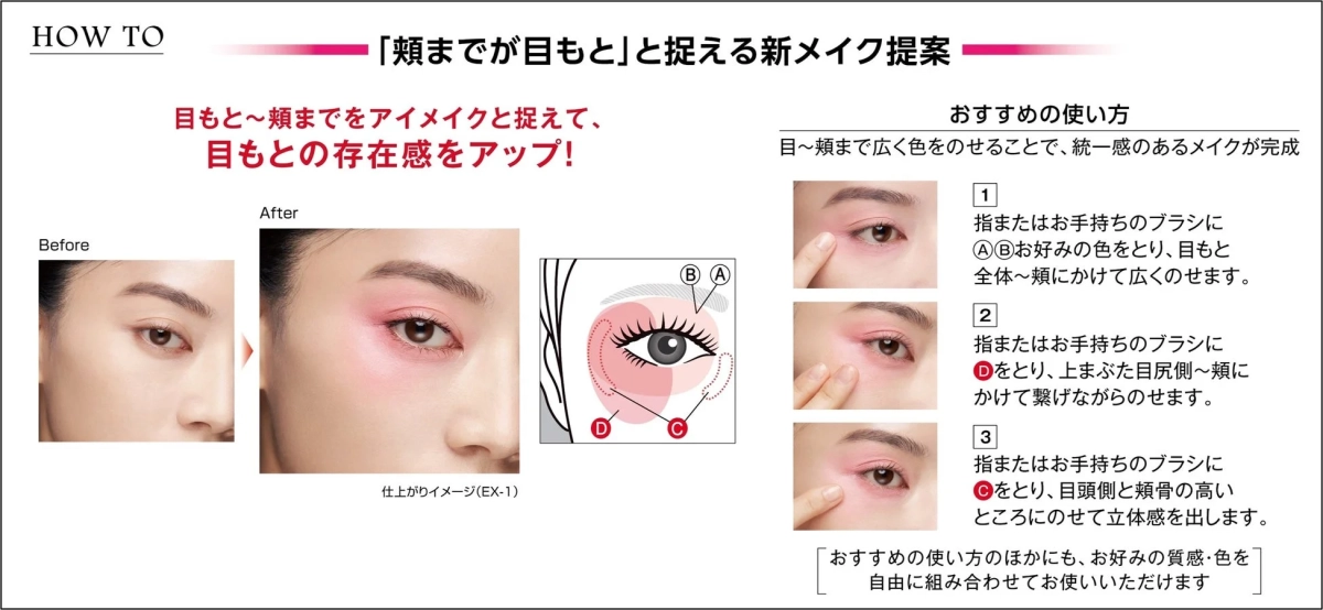 バウンシーチークシャドウ HOW TO
