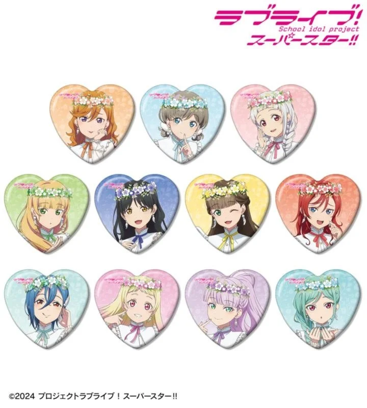 ラブライブ!スーパースター!! 天使ver. トレーディングハート型缶バッジ