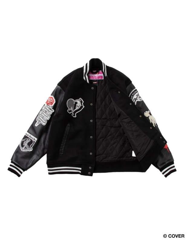 VTee x Houshou Marine "Dead Ma'am's Chest" VARSITY JACKET 全体