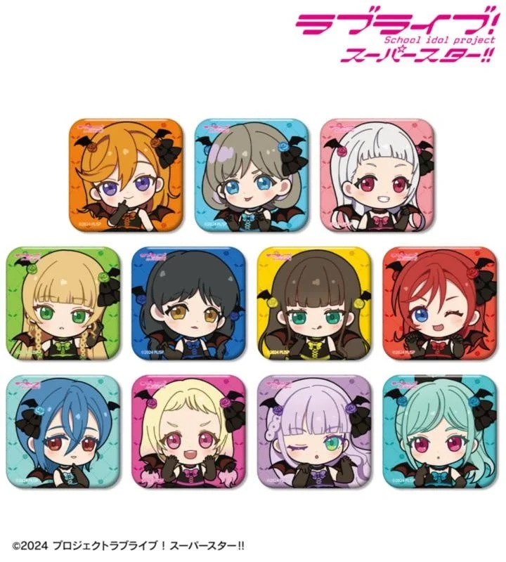 ラブライブ!スーパースター!! ちびキャラ 悪魔ver. スクエア缶バッジ
